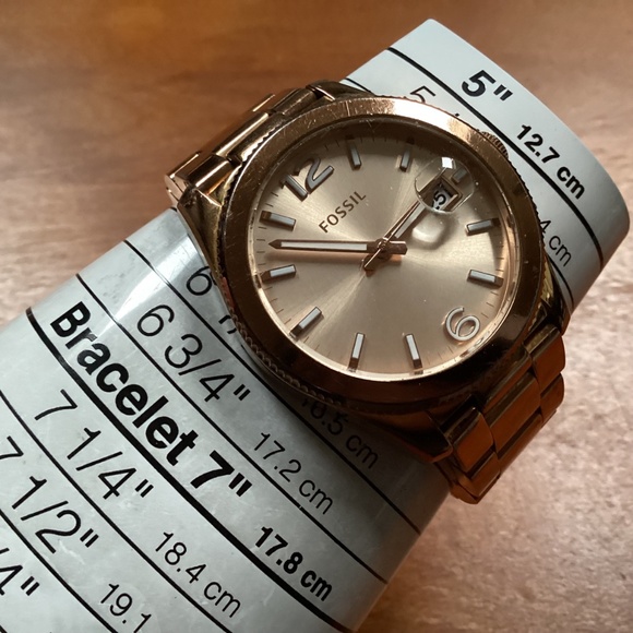 Fossil Perfect Boyfriend Rose Gold-tone Women’s Watch ES 3587 - Picture 13 of 17